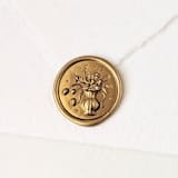 "Floral Pitcher- Customizable Color- Set of 25 Hand-crafted Wax Seals" - Wax Seals in multicolor by Inkspiringletters