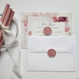 "Customizable Color Mr. & Mrs. Self-adhesive Wax Seals, Set of 5" - Wax Seals in pink by MC silverlinings