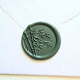 "Bamboo Forest- Customizable Color- Set of 25 Hand-crafted Wax Seals" - Wax Seals in multicolor by Inkspiringletters