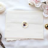 "Spring Wildflowers- Vellum- Customizable set of 25 Wax Seals Hand-crafted Wax Seals wutg Organic Dried Florals" - Wax Seals in clear by Inkspiringletters