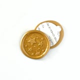 "Stars Wax Seal in Traditional Gold, Pack of 10" - Wax Seals in gold by Abby Choi
