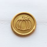 "Pumpkin- Customizable Color- Set of 25 Hand-crafted Wax Seals" - Wax Seals in multicolor by Inkspiringletters