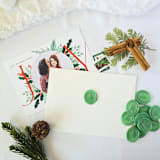 "Minimalist Xmas Tree- Limited Edition- Set of 12 Hand-crafted Wax Seals" - Wax Seals in green by Inkspiringletters
