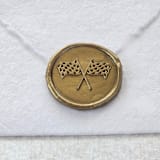 "Racing Flags- Customizable Color- Set of 25 Hand-crafted Wax Seals" - Wax Seals in multicolor by Inkspiringletters