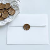 "Lavender Confetti Wax Seal in Gold | Pack of 10" - Wax Seals in gold by Caitlin Home