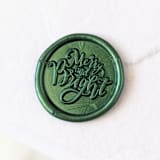 "Merry & Bright- Customizable Color- Set of 25 Hand-crafted Wax Seals" - Wax Seals in multicolorassorted-colors by Inkspiringletters
