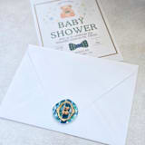 "Preppy Bear -Hand-crafted Wax Seals - Customizable Color- Set of 25" - Wax Seals in clear by Inkspiringletters