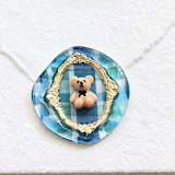 "Preppy Bear -Hand-crafted Wax Seals - Customizable Color- Set of 25" - Wax Seals in clear by Inkspiringletters
