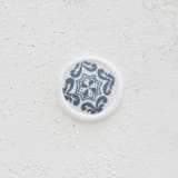 "Blue Hand Drawn Motif Wax Seals | Set of 25" - Wax Seals in blue by Clove and Cedar Design