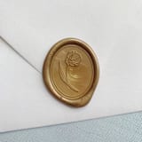 "Tulip Blanche Wax Seal (25 Pack)" - Wax Seals in gold by Sterling Stripes