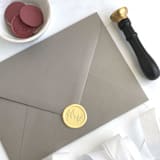 "Miss to Mrs Wax Seals in Lemonade Pack of 10" - Wax Seals in yellow by Abby Choi