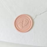 "Baby Feet- Customizable Color- Set of 25 Hand-crafted Wax Seals" - Wax Seals in multicolor by Inkspiringletters
