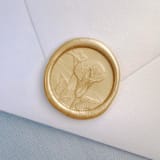"Calla Lily Wax Seal (25 Pack) - Prosecco" - Wax Seals in gold by Sterling Stripes