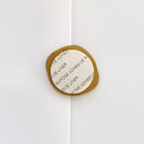 "Calla Lily Wax Seal (25 Pack) - Prosecco" - Wax Seals in gold by Sterling Stripes