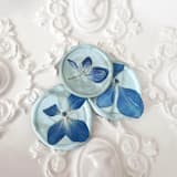 "Blue Hydrangea Wax Seal in Seafoam Sage Marble | Pack of 10" - Wax Seals in blue by Caitlin Home