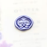 "Cattleya Orchid -Hand-crafted Wax Seals - Customizable Color- Set of 25" - Wax Seals in multicolor by Inkspiringletters