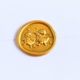 "Dancing Chicks- Customizable Color- Set of 25 Hand- crafted Wax Seals" - Wax Seals in multicolor by Inkspiringletters
