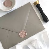 "Save the Date in Champagne Pack of 10" - Wax Seals in pink by Abby Choi