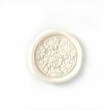 "Daisies Wax Seal in Buttercream Pack of 10" - Wax Seals in white by Abby Choi