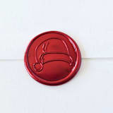 "Santa is Coming- Customizable Color- Set of 25 Hand-crafted Wax Seals" - Wax Seals in multicolor by Inkspiringletters