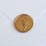 "Feather- Customizable Color- Set of 25 Hand-crafted Wax Seals" - Wax Seals in multicolor by Inkspiringletters