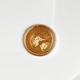 "Wax Seals with Gold Flakes | Handmade Adhesive Wax Stickers for Invitations" - Wax Seals in gold by Self Stationery