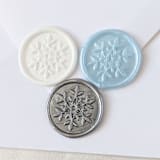"Snowflake- Holiday Wax Seals- Set of 12 Hand-crafted Wax Seals" - Wax Seals in multicolorassorted-colors by Inkspiringletters