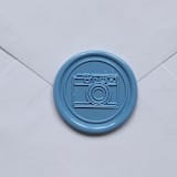 "Customizable Color Camera Photography Self-adhesive Wax Seals, Set of 5" - Wax Seals in multicolorassorted-colors by MC silverlinings