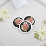 "Black and Pink Floral Bouquet Wax Seals for Wedding Invites | Set of 25" - Wax Seals in multicolor by Clove and Cedar Design