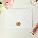 "Graceful Peacock - Customizable Color- Set of 25 Hand-crafted Wax Seals" - Wax Seals in multicolor by Inkspiringletters