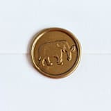 "Elephant- Customizable Color- Set of 25  Hand- crafted Wax Seals" - Wax Seals in multicolor by Inkspiringletters