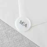 "Custom initials wax seals (translucent vellum  base) | Set of 10" - Wax Seals in clear by Maria Ferrer G.