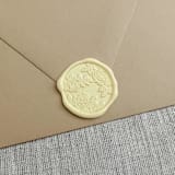"Buttercream roses wax seal stickers | Set of 10" - Wax Seals in yellow by Maria Ferrer G.