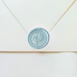 "Baby Feet - Pearl Blue- Set of 25Hand-crafted Wax Seals" - Wax Seals in blue by Inkspiringletters