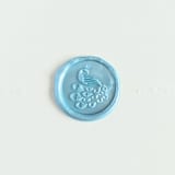 "Graceful Peacock - Customizable Color- Set of 25 Hand-crafted Wax Seals" - Wax Seals in multicolor by Inkspiringletters