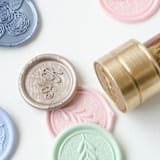 "Personalized Wax Seal Stickers, Custom Color | Set of 10" - Wax Seals in multicolorassorted-colors by Self Stationery