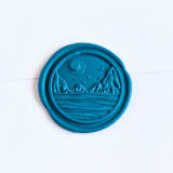 "Paradise- Customizable Color- Set of 25 Hand-printed Wax Seals" - Wax Seals in multicolor by Inkspiringletters