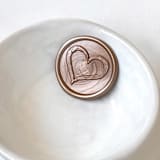 "Brushed Heart Wax Seal, Pack of 10, Customizable Color" - Wax Seals in multicolorassorted-colors by Abby Choi