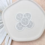 "Gray Floral Deer Christmas Wax Seals for Holiday Cards | Set of 25" - Wax Seals in gray by Clove and Cedar Design