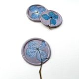 "Blue Hydrangea Wax Seal in Lilac | Pack of 10" - Wax Seals in purple by Caitlin Home