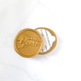"Be Our Guest Wax Seal in Traditional Gold, Pack of 10" - Wax Seals in gold by Abby Choi