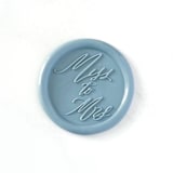 "Miss to Mrs Wax Seal in Dusty Blue Pack of 10" - Wax Seals in blue by Abby Choi