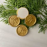 "Bow Gold Wax Seal - Set of 10" - Wax Seals in gold by Honey Silks Co