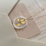 "Vellum Gold Flake Wax Seal Stickers, Pack of 10" - Wax Seals in natural by Eva Tadros