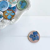 "Blue Hydrangea Wax Seal Mix Set | Pack of 10" - Wax Seals in blue by Caitlin Home