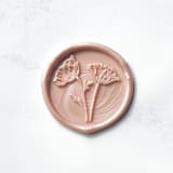 "Poppy in Champagne Pack of 10" - Wax Seals in pink by Abby Choi