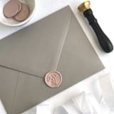 "Poppy in Champagne Pack of 10" - Wax Seals in pink by Abby Choi