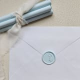 "Customizable Color "P" Monogrammed Self-adhesive Wax Seals, Set of 5" - Wax Seals in multicolorassorted-colors by MC silverlinings