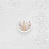 "Pink Christmas Tree Wax Seals for Holiday Cards and Winter Weddings | Set of 25" - Wax Seals in multicolor by Clove and Cedar Design