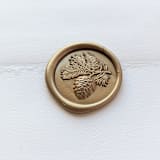 "Pinecone Branch- Customizable Color- Set of 25" - Wax Seals in multicolor by Inkspiringletters